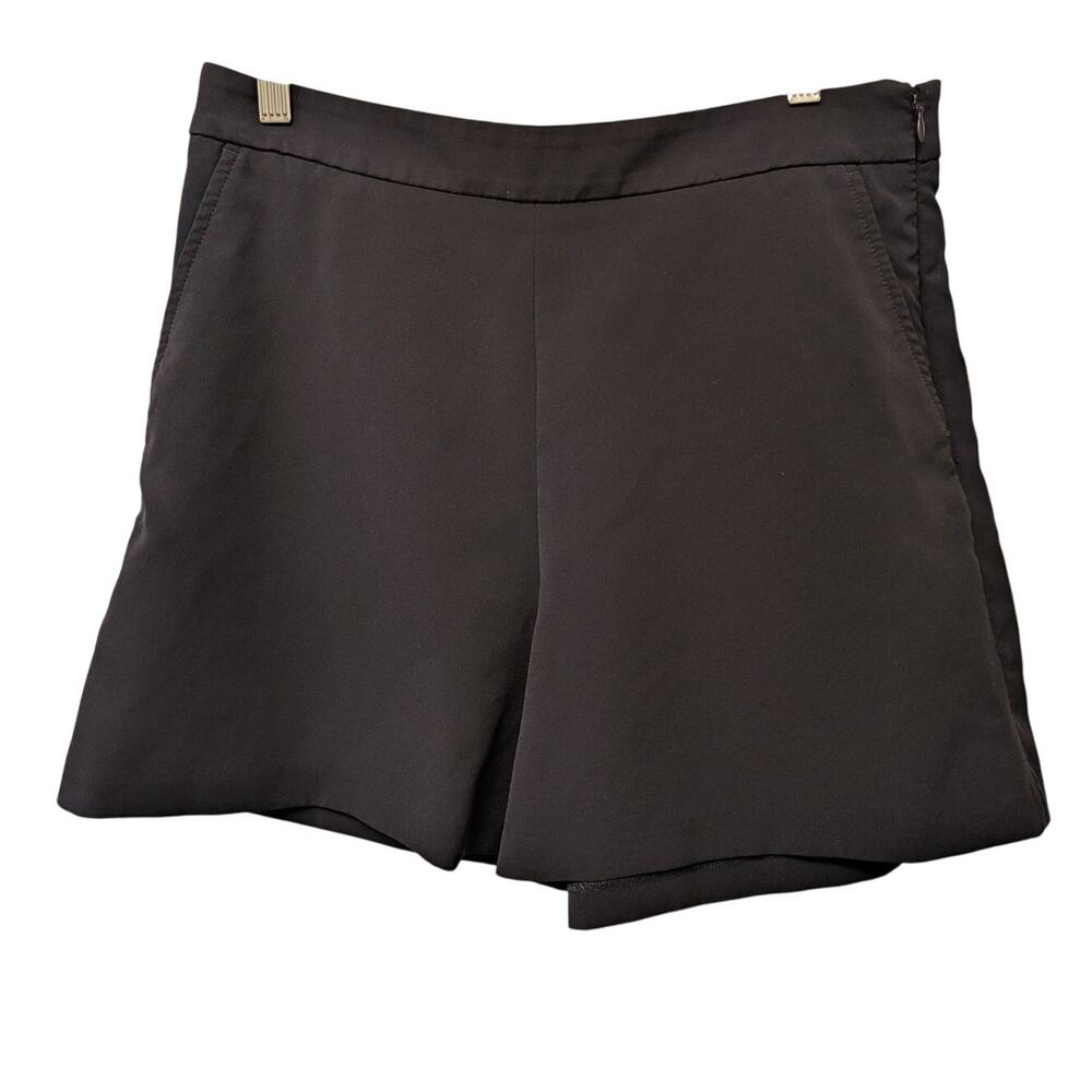Banana Republic Women's A-Line Soft Short High Rise Flat Front Navy Blue
